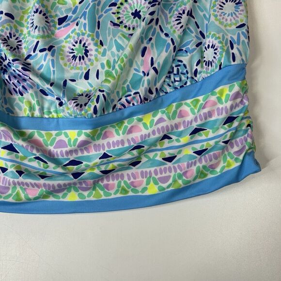 Lilly Pulitzer Women’s Large Ibiza Open Water Strapless Tube Bandeau Beachy - Picture 5 of 9